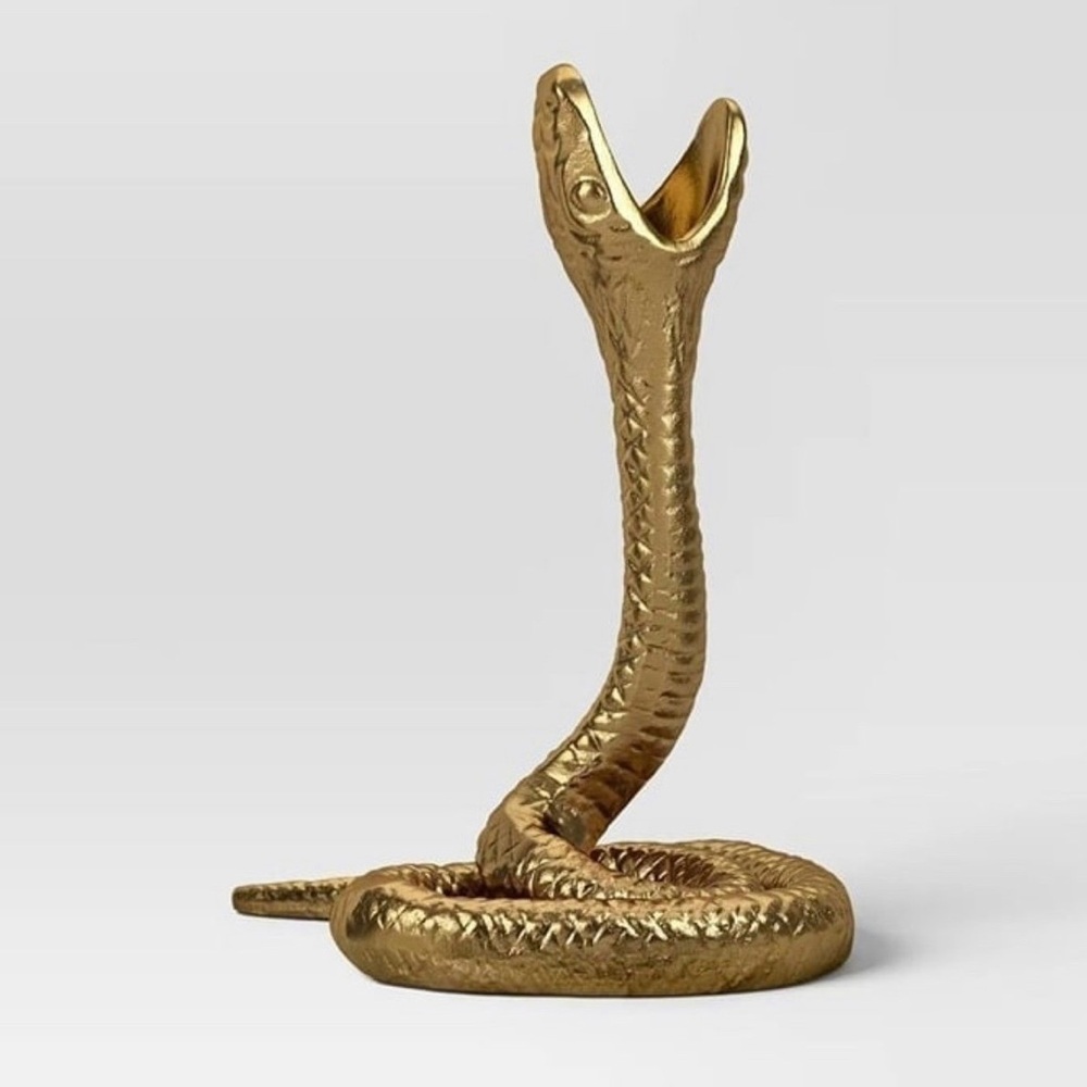 Studio McGee Single Snake Taper Candle Holder Aluminum Gold
Threshold - Target